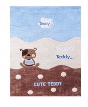 فرش اتاق نوزاد و کودک مدل تدی